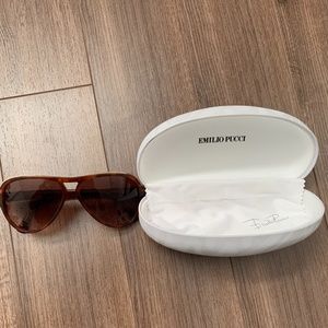 Emilio Pucci aviator sunglasses